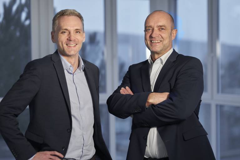 Die Cloos-Geschäftsführer Stephan Pittner und Alexander Veidt blicken optimistisch in die Zukunft. 
