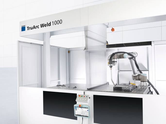 Die TruArcWeld 1000, die Einstiegsmaschine für das automatisierte Lichtbogenschweißen, wurde mit dem „Best of Industry Award 2021“ in der Kategorie Robotik und Automatisierung ausgezeichnet. (Bilder: Trumpf)