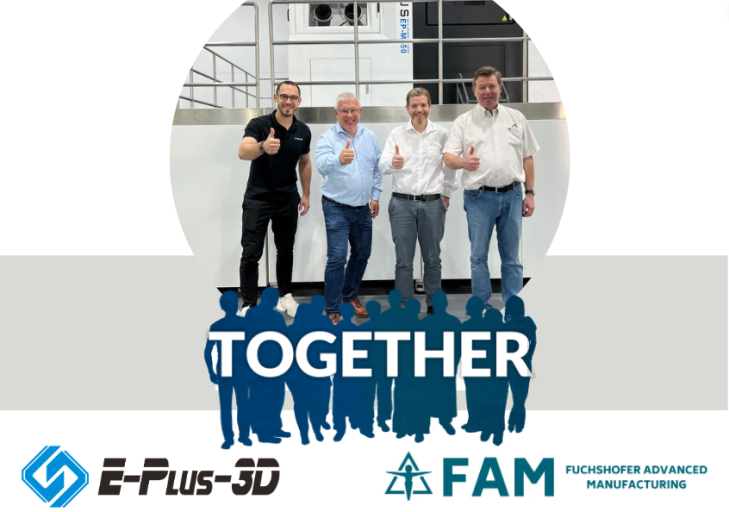 Fuchshofer Advanced Manufacturing – FAM GmbH setzt den nächsten Meilenstein im Bereich des Metall-3D-Drucks und geht mit der Firma Eplus3D eine strategische Partnerschaft ein. 