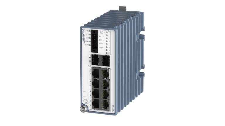 Der Lynx 3510 ist ein 10-Port Full-Gigabit Ethernetswitch, der acht Ethernetports PoE und PoE+ mit jeweils bis zu 30 W Leistung bietet.