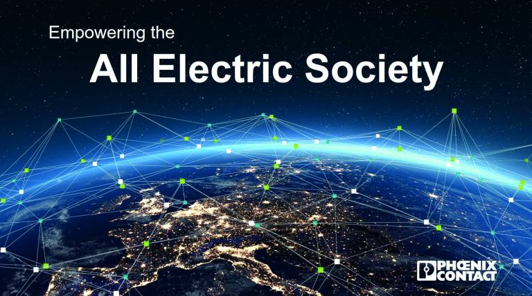 Phoenix Contact setzt sich als Wegbereiter der „All Electric Society“ ein.