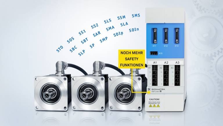 In einem kompakten Packaging wird bei den Servodrives MDD 2000 hohe Leistung mit vielen Safetyfunktionen kombiniert.