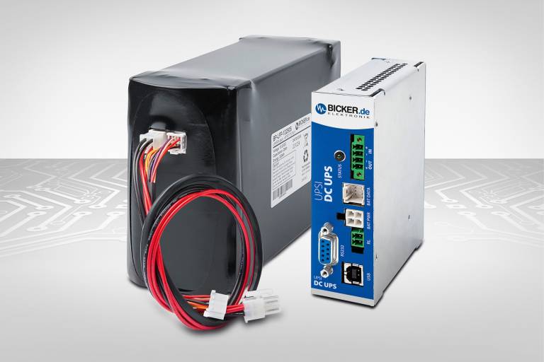 24V DC-USV-Lösung für Langzeit-Backup – UPSI-2406D und Batteriepack BP-LFP-13250S. (Bilder: Bicker Elektronik)