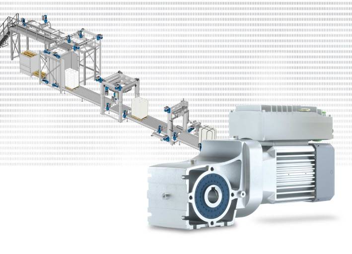 Dezentrale Asynchronantriebssysteme mit geregelten Frequenzumrichtern bieten im End-of-Line Packaging entscheidende Vorteile. (Bilder: Nord Drivesystems)