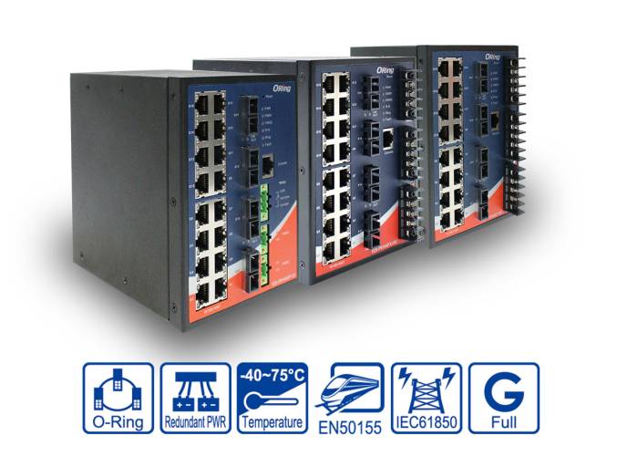 Der redundante 20-Port Gigabit Ethernet Managed Switch IGS-P9164  für Energieverteilungssysteme von ICP Deutschland ist speziell für Anwendungen im Bereich der Stromversorgung und im Eisenbahnwesen geeignet.
