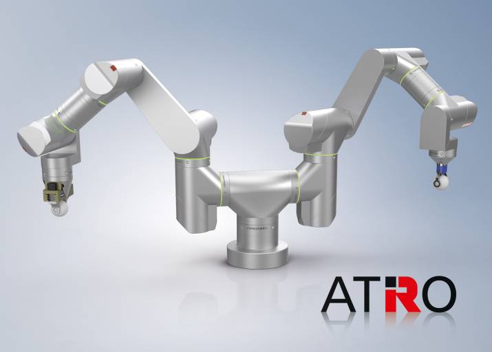 Mit den neuen Linkmodulen lässt sich die ATRO-Kinematik nun noch flexibler – bis hin zum Multiarm-Roboter – aufbauen.

(Bild: Beckhoff Automation)