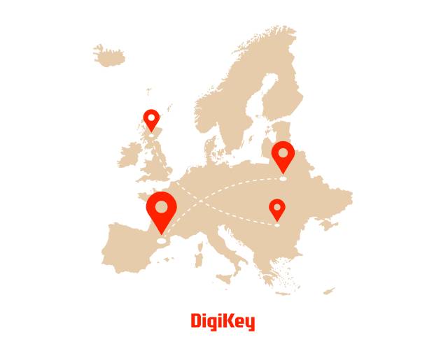 Europäische Unternehmen im DigiKey-Marktplatz haben nun die Möglichkeit, ihre Reichweite auf andere europäische Länder auszudehnen.