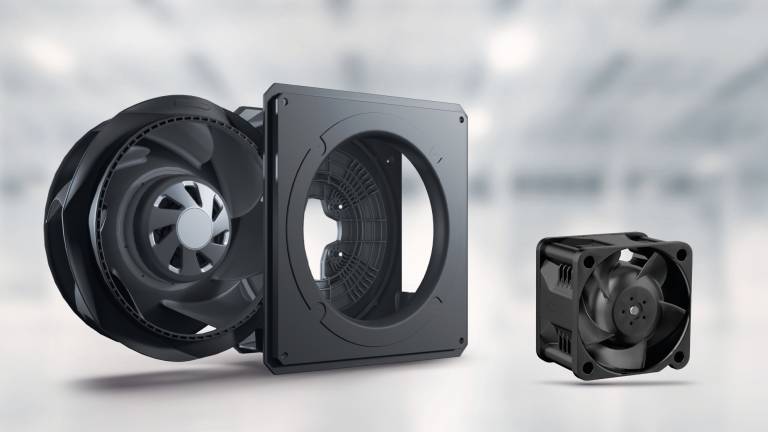 Die Kompaktlüfter RadiCal 2 und AxiForce 40 eignen sich perfekt für die Anforderungen der Schaltschrank- und Elektronikkühlung.
