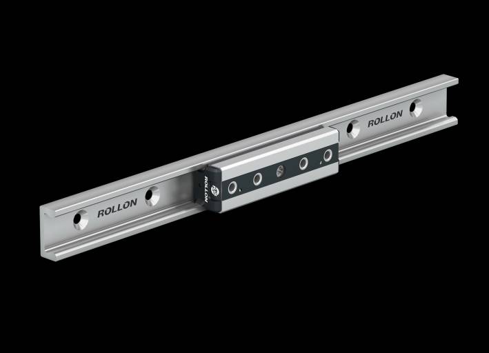 Die kompakten Laufrollenführungen der Rollon Compact Rail sind robust, wartungsarm, zuverlässig und selbstausrichtend.