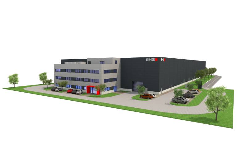 In Aichach (Bayern) errichtet EHG eine Lagerhalle mit 7.381 m² und Büroflächen mit 1.300 m² Nutzfläche.
