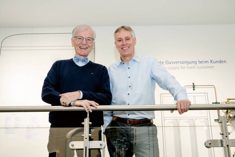 Führungswechsel: Stefan Messer und Bernd Eulitz. (Bild: Messer)