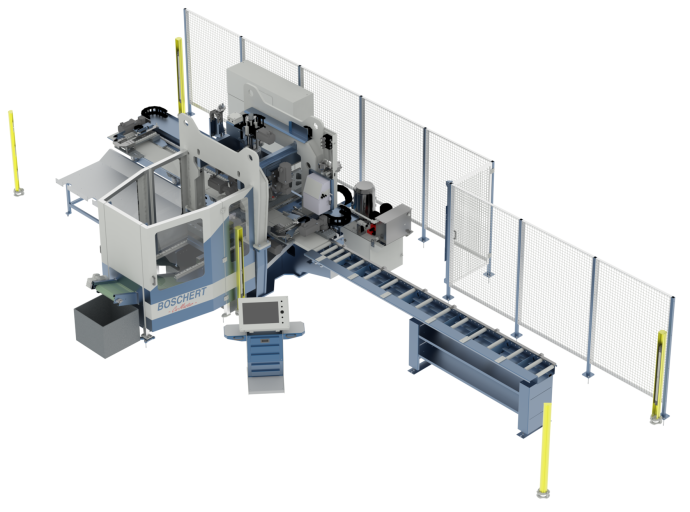 Boschert bietet mit der neuen CuMaster eine flexible Maschine zum effizienten Stanzen von Kupfer-, Aluminium- und Stahlstangen. (Bild: Boschert)

