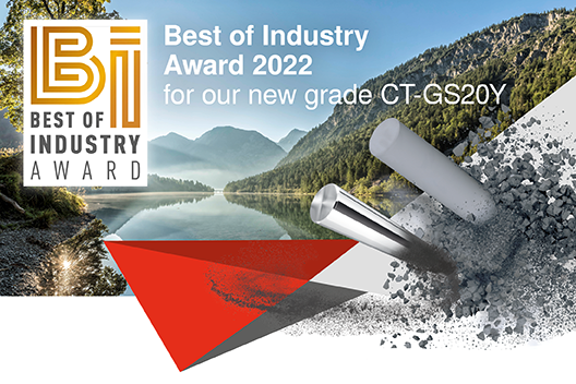 Ceratizit wurde für die neue Hartmetallsorte CT-GS20Y jetzt mit dem Best of Industry Award 2022 in der Kategorie „Bestes Nachhaltigkeitsprojekt“ belohnt.