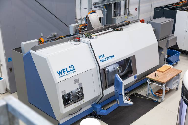 Im Labor des Instituts für Fertigungstechnik an der TU Wien wird eine M35 MILLTURN für Forschungen im Bereich Industrie 4.0 genutzt.
