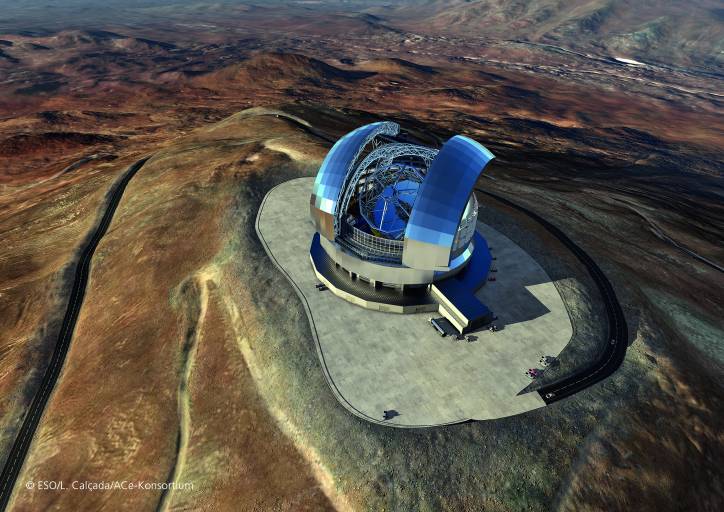 Das Extremely Large Telescope (ELT) soll 2028 in Chile in Betrieb genommen werden.