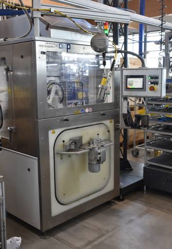 Die Reinigung von Einsteckritzel und Motorwelle erfolgt in einer über die MAP Pamminger GmbH bezogenen kundenspezifischen Reinigungsanlage von acp.
