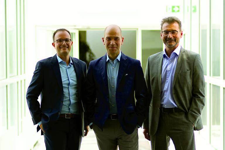 Die neue Geschäftsführung der Emco GmbH (v.l.n.r.): Jörg Weinkogl, CSO, Dr. Markus Nolte, CEO, Mag. Horst Rettenbacher, CFO.