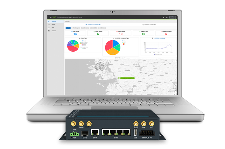Die WebAccess/DMP Gen 3 ist eine Plattform zur sicheren Bereitstellung, Überwachung, Verwaltung und Konfiguration von Industrie-Routern und IoT-Gateways von Advantech.