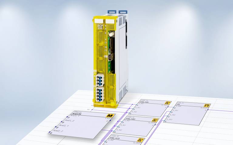 Die Safety-CPU SCP 211 von Sigmatek überzeugt mit einer schnellen Abarbeitungs-geschwindigkeit und umfangreichem Speicher. Softwareseitig ist es nun möglich, kundenindividuelle Makro-Bibliotheken und Parameterlisten für Safety-Applikationen zu erstellen. Das reduziert den Engineeringaufwand enorm.